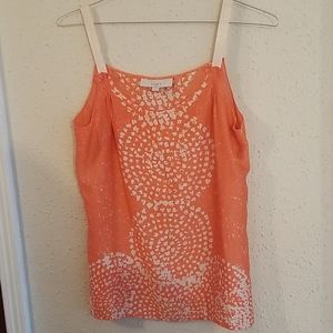Orange print top